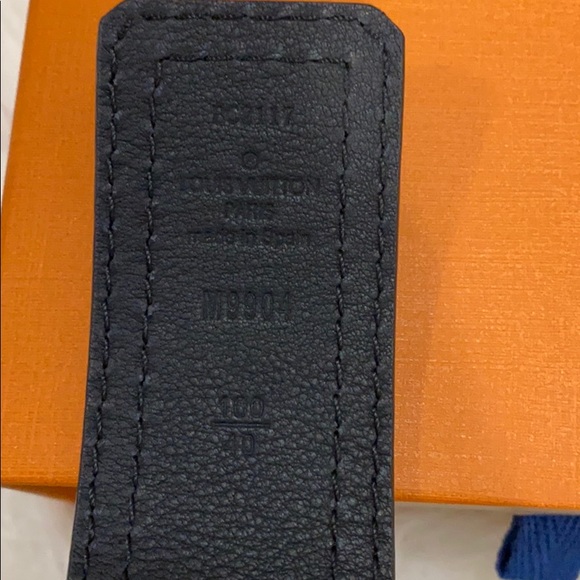 Louis Vuitton Initiales Utah Leather Belt sz40 - Picture 6 of 8